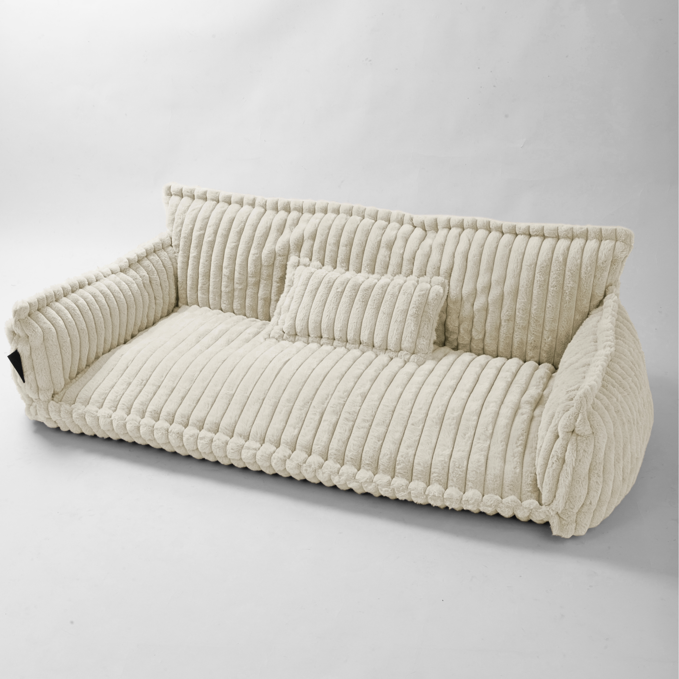 Haustiersofa, Chaffar“ – Für Katzen und Hunde – Moderner Stil – Cord-Design – Orthopädische Matratze