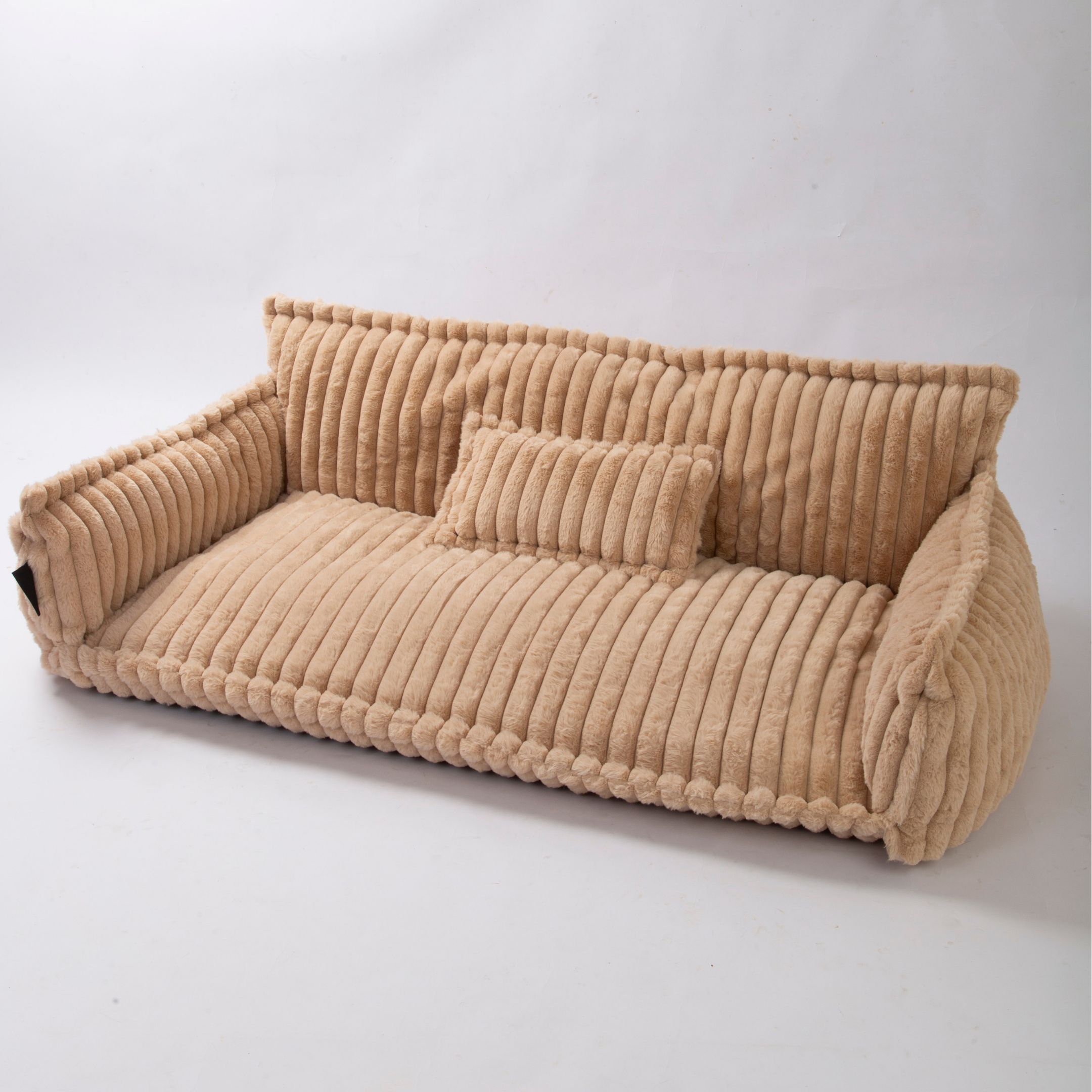 Haustiersofa, Chaffar“ – Für Katzen und Hunde – Moderner Stil – Cord-Design – Orthopädische Matratze