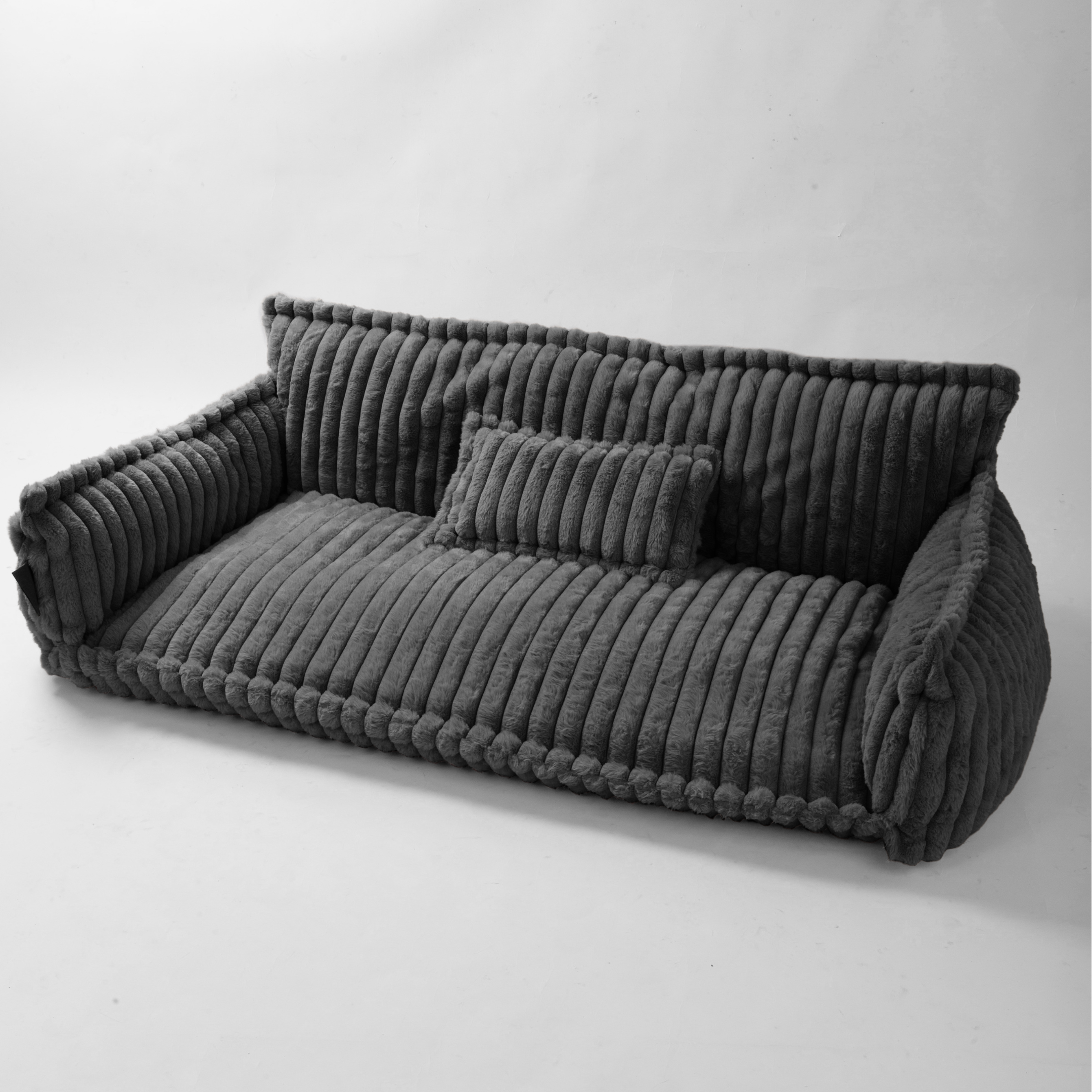 Haustiersofa, Chaffar“ – Für Katzen und Hunde – Moderner Stil – Cord-Design – Orthopädische Matratze