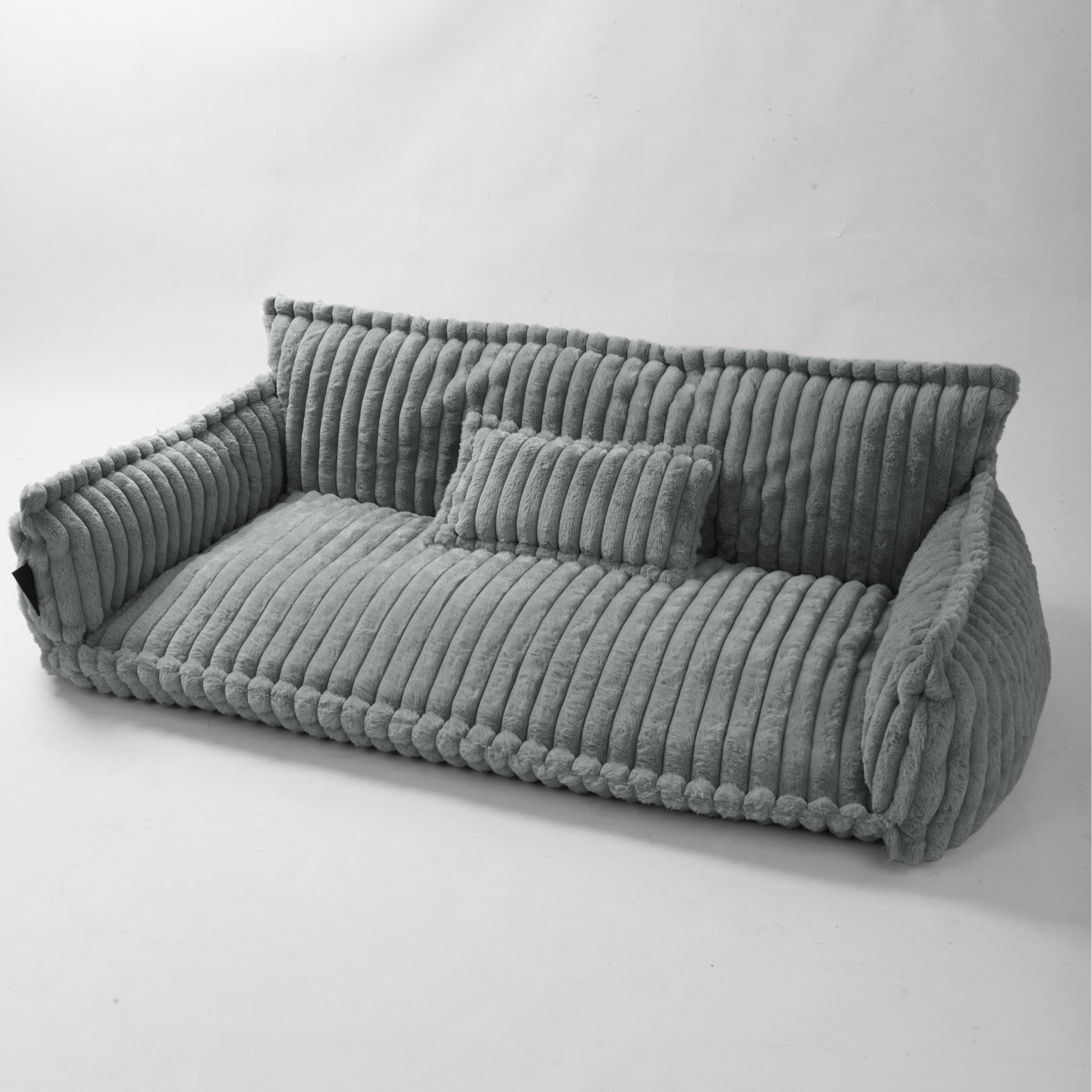 Haustiersofa, Chaffar“ – Für Katzen und Hunde – Moderner Stil – Cord-Design – Orthopädische Matratze