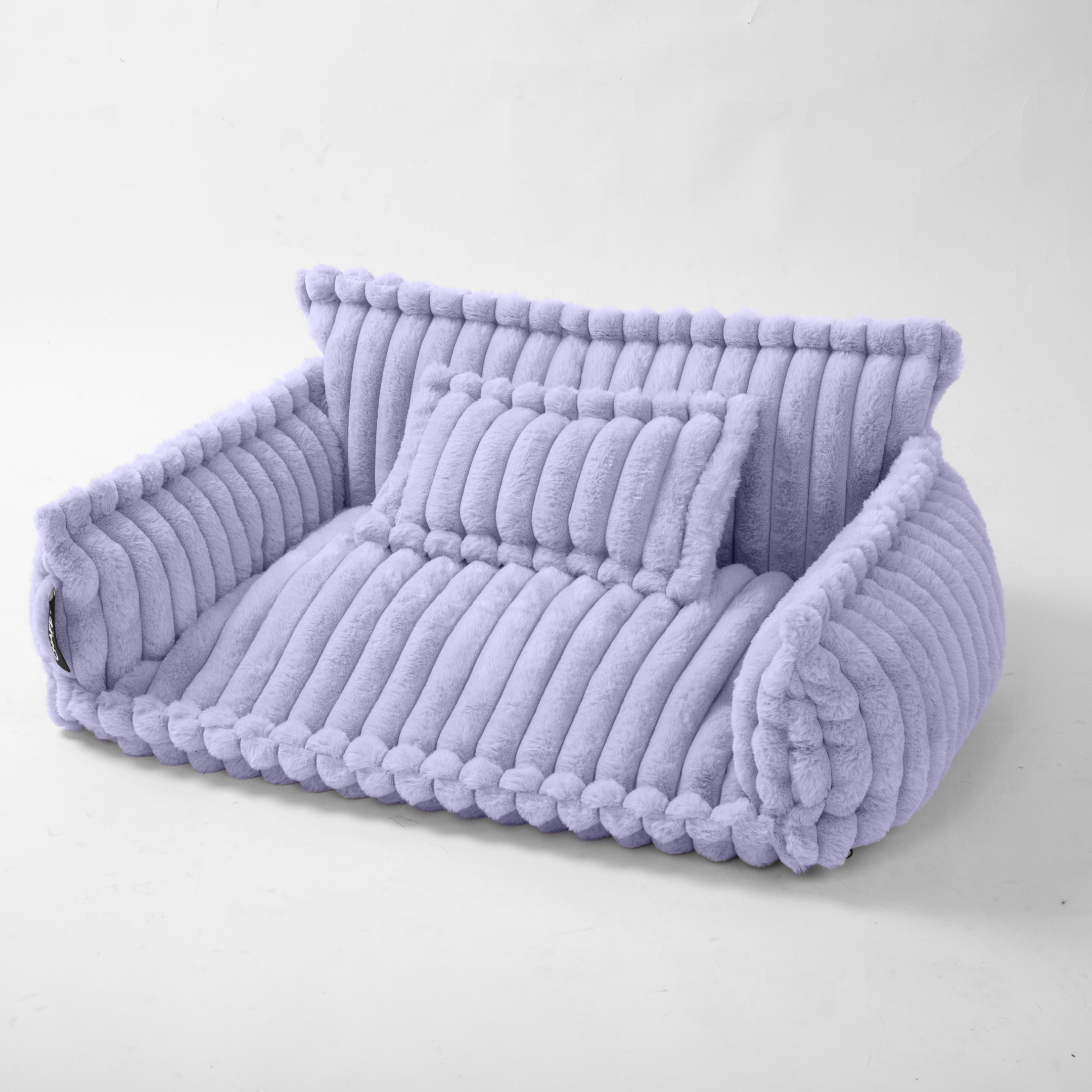 Haustiersofa, Chaffar“ – Für Katzen und Hunde – Moderner Stil – Cord-Design – Orthopädische Matratze