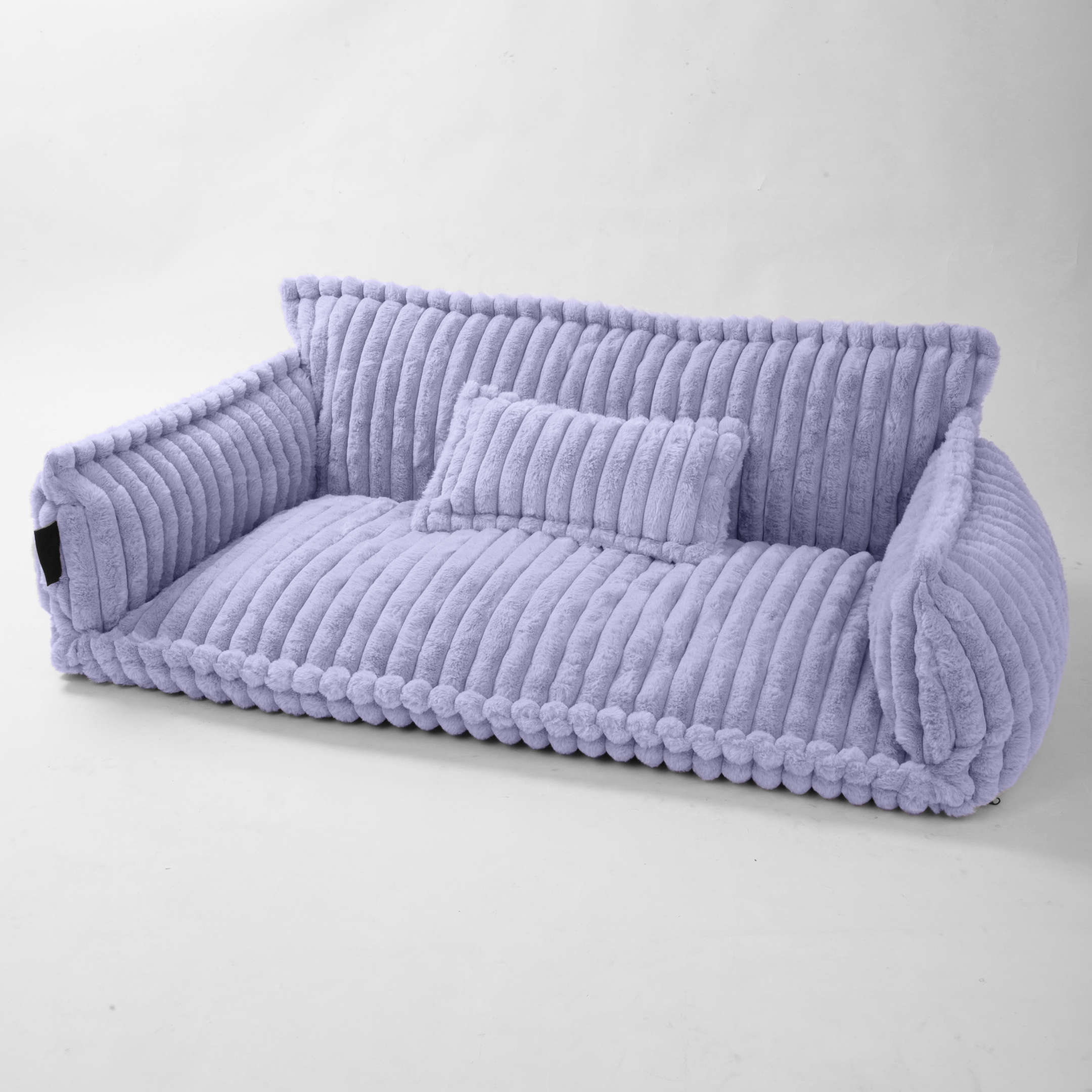 Haustiersofa, Chaffar“ – Für Katzen und Hunde – Moderner Stil – Cord-Design – Orthopädische Matratze