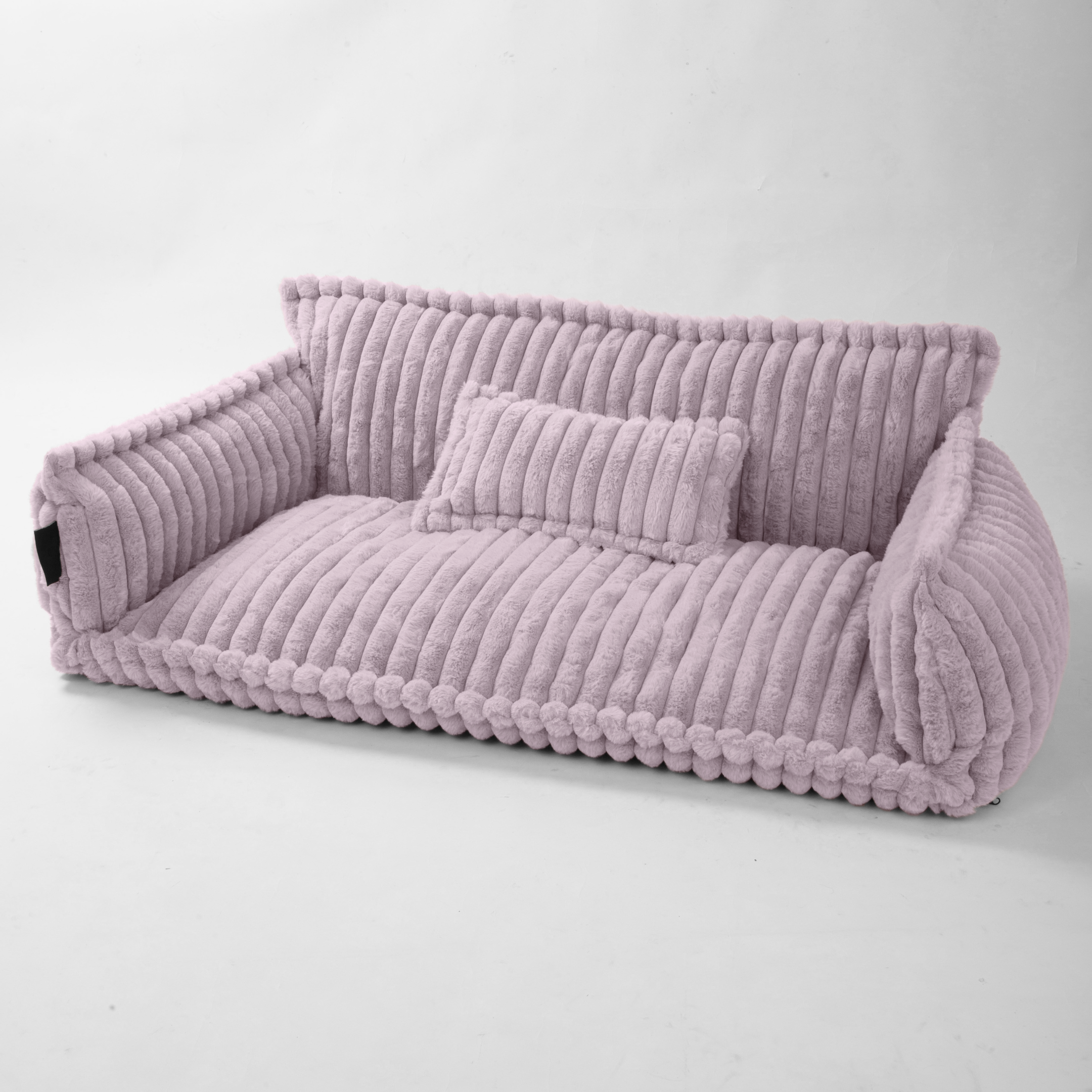 Haustiersofa, Chaffar“ – Für Katzen und Hunde – Moderner Stil – Cord-Design – Orthopädische Matratze