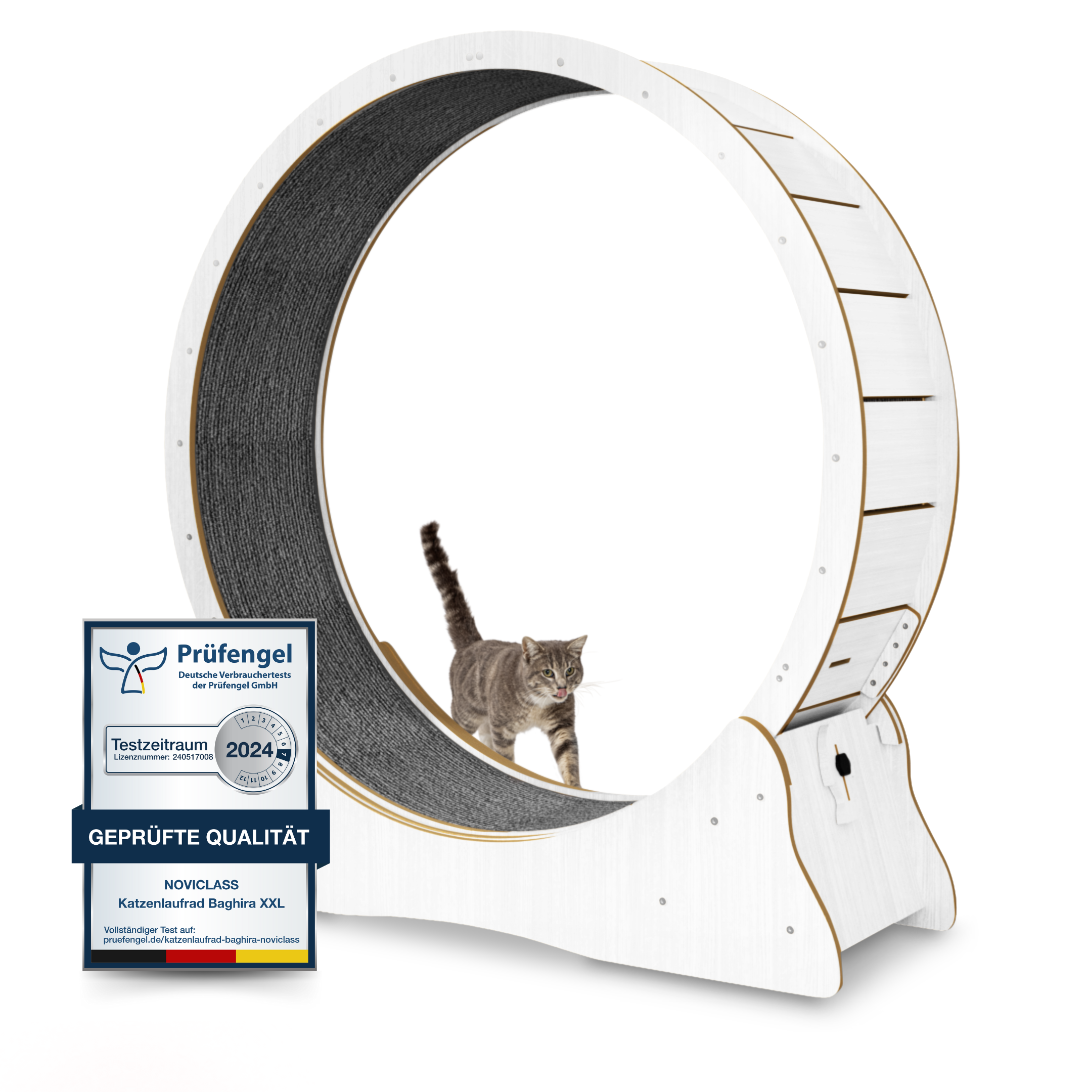 Katzenlaufrad 'Baghira' XXL Groß 120cm Innendurchmesser