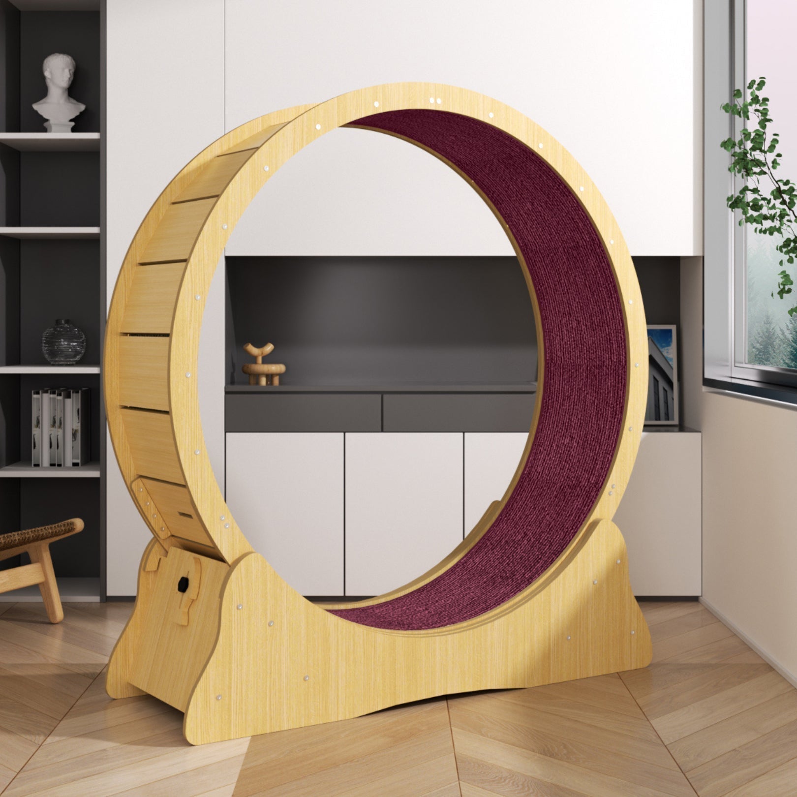 Teppich für Baghira Katzenrad 120cm Innendurchmesser