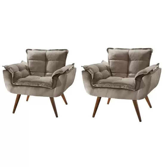 Set of 2 Decorative Armchairs
