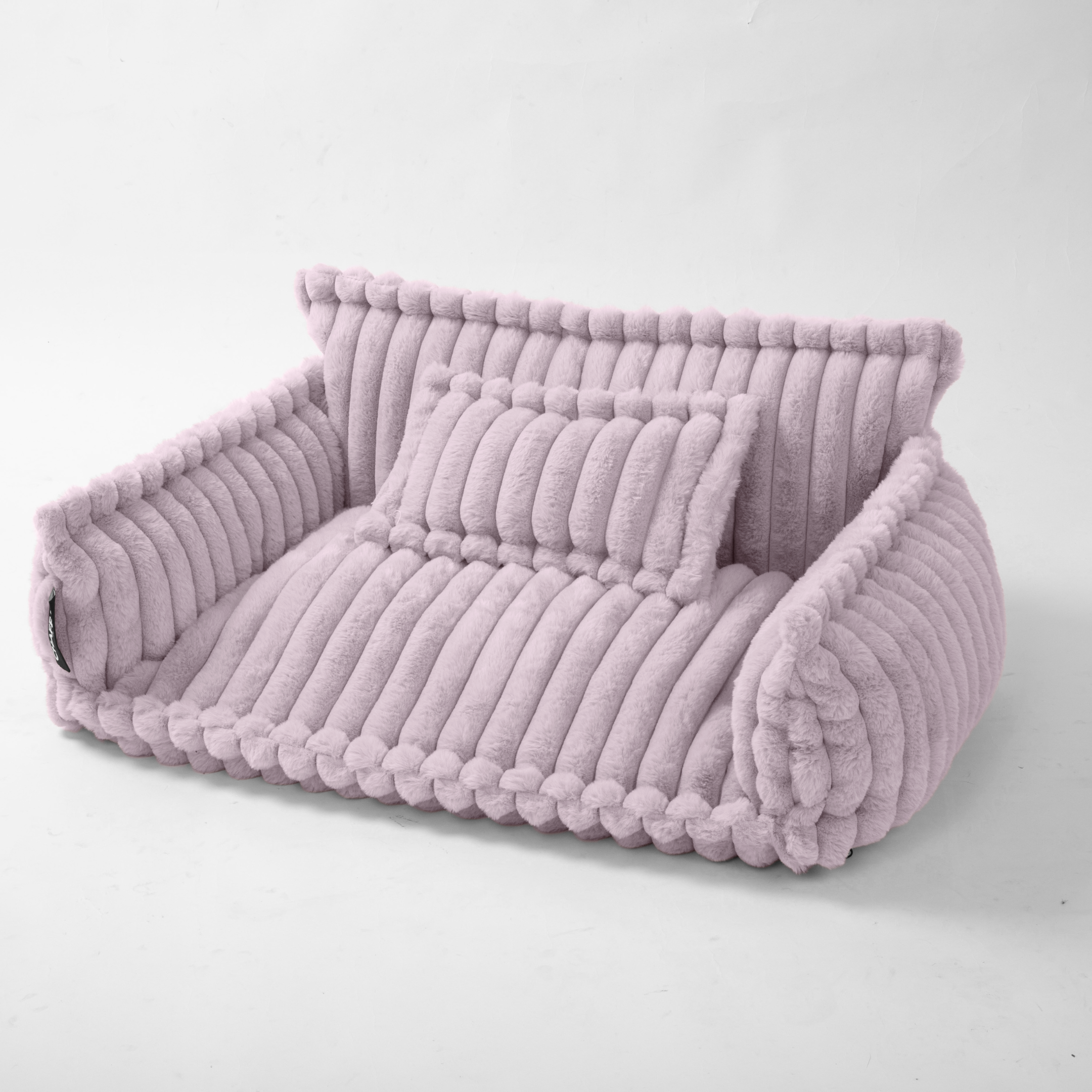 Haustiersofa, Chaffar“ – Für Katzen und Hunde – Moderner Stil – Cord-Design – Orthopädische Matratze